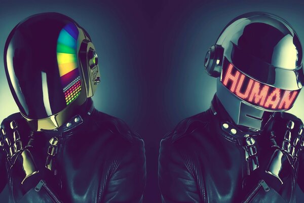 Art ludzie w stylu daft punk