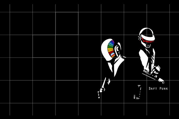 Músicos de la banda Daft punk