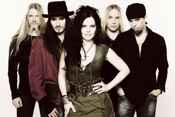 Nightwish foto su sfondo bianco