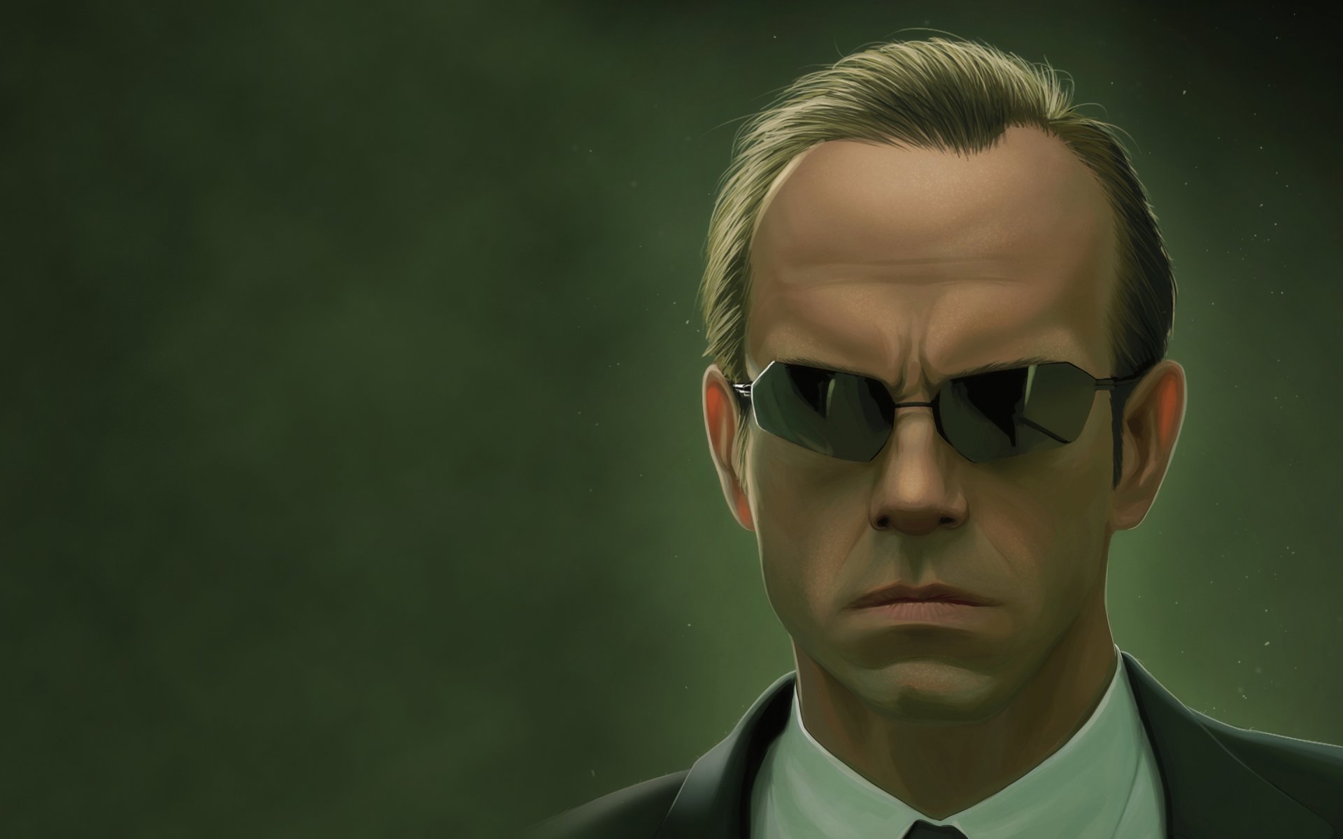 matrix agent smith hugo weaving okulary zielony