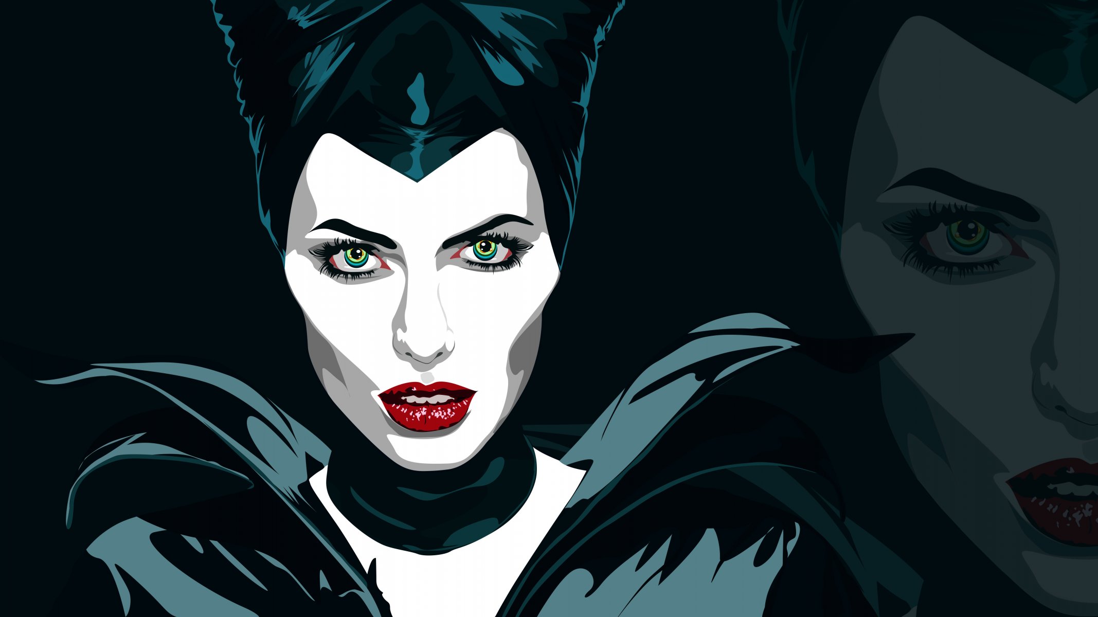 малефисента maleficent вектор арт анджелина джоли