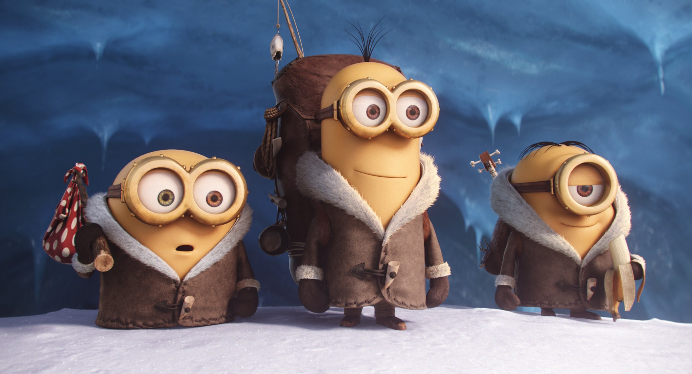 minions film schnee gelb 2015