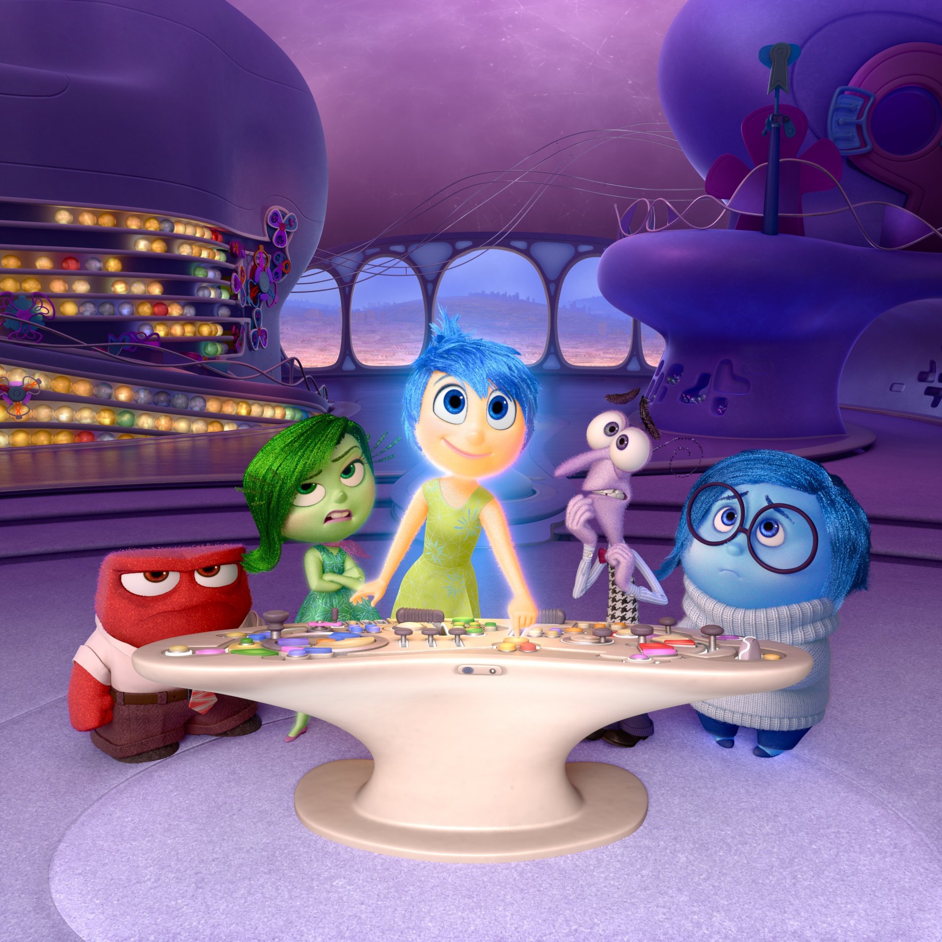 inside out riley cinco emociones alegría disgusto ira tristeza miedo 2015 monstruo gafas control remoto mujer hombres niñas niños hombres corbata vestido suéter ventanas dibujos animados película caitlin díaz amy poehler mindy kaling lewis black phyllis c