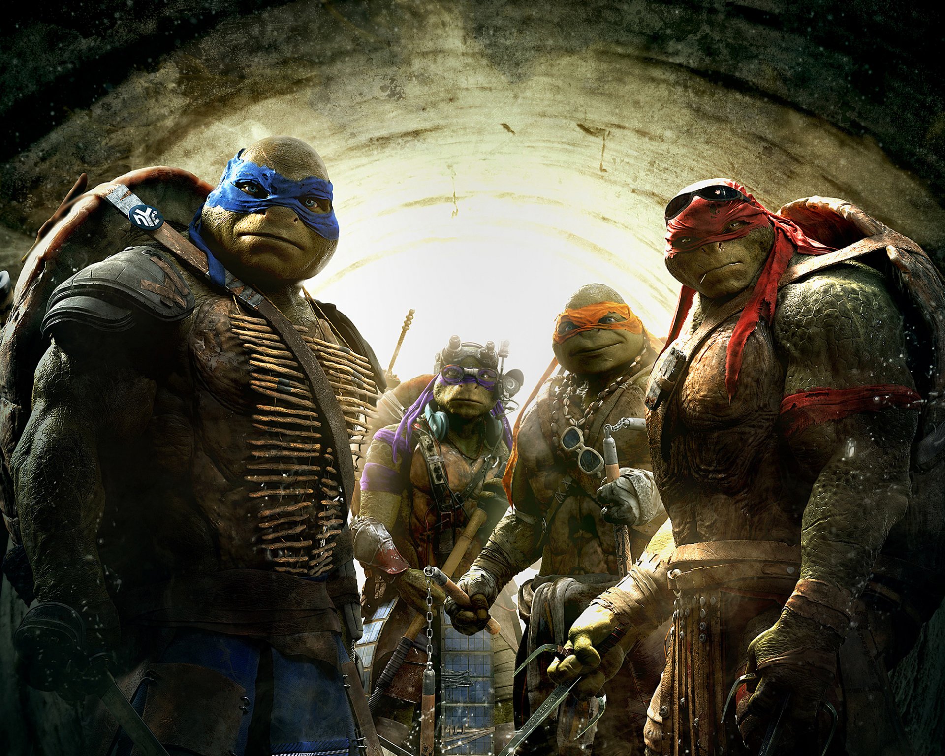 teenage mutant ninja turtles tmnt film film leonardo lion raphael raf mikey mike donatello don donnie aventure comédie fantastique nickelodeon paramount pictures vert reptile masque armure arme