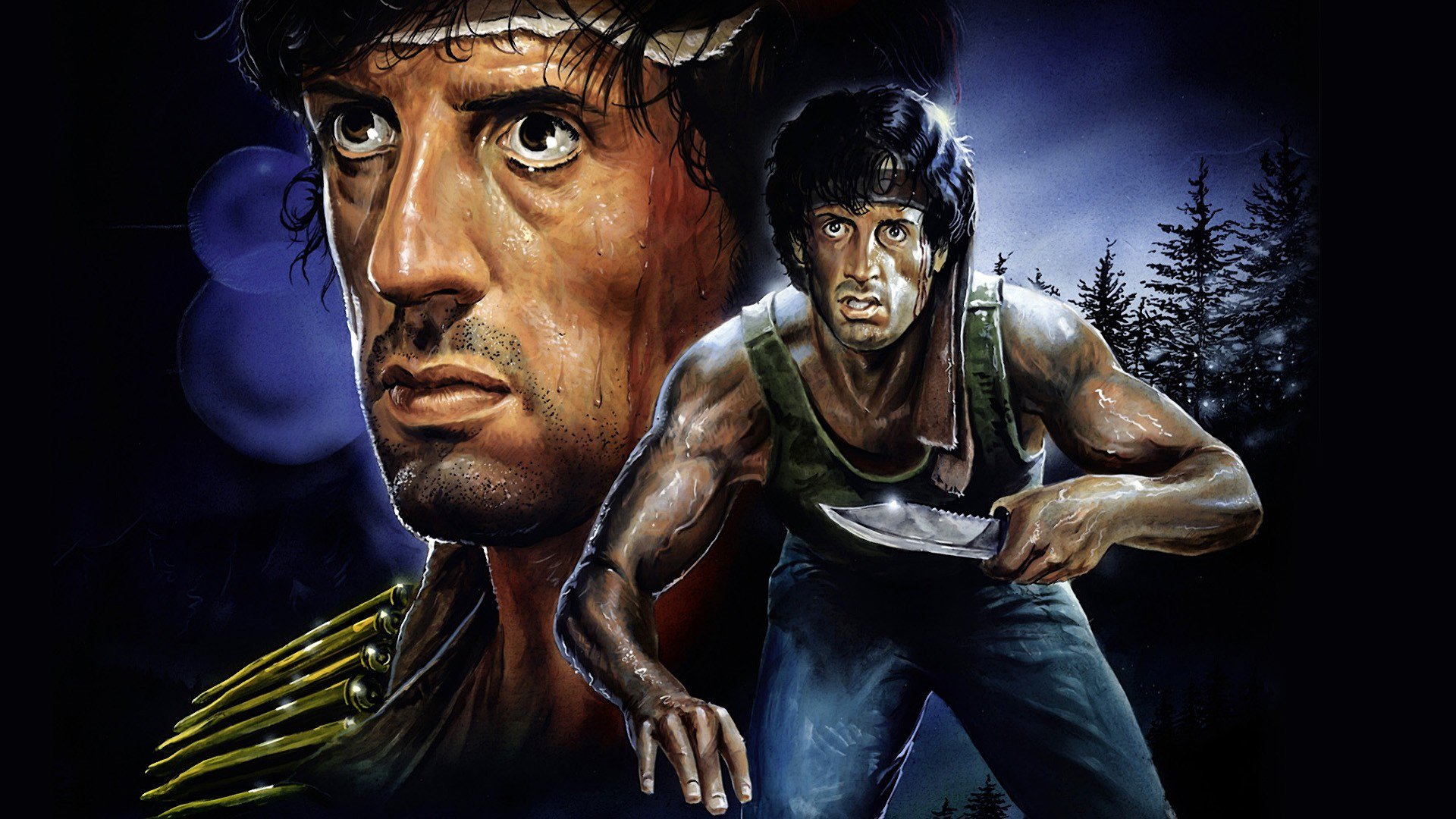 rambo: primera sangre primera sangre john rambo acción sylvester stallone arte dibujo