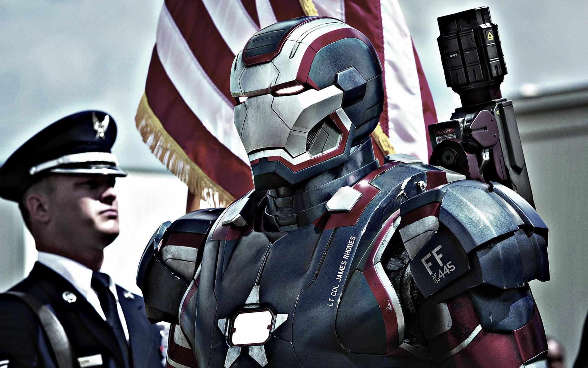 iron man 3 iron patriot flagge anzug