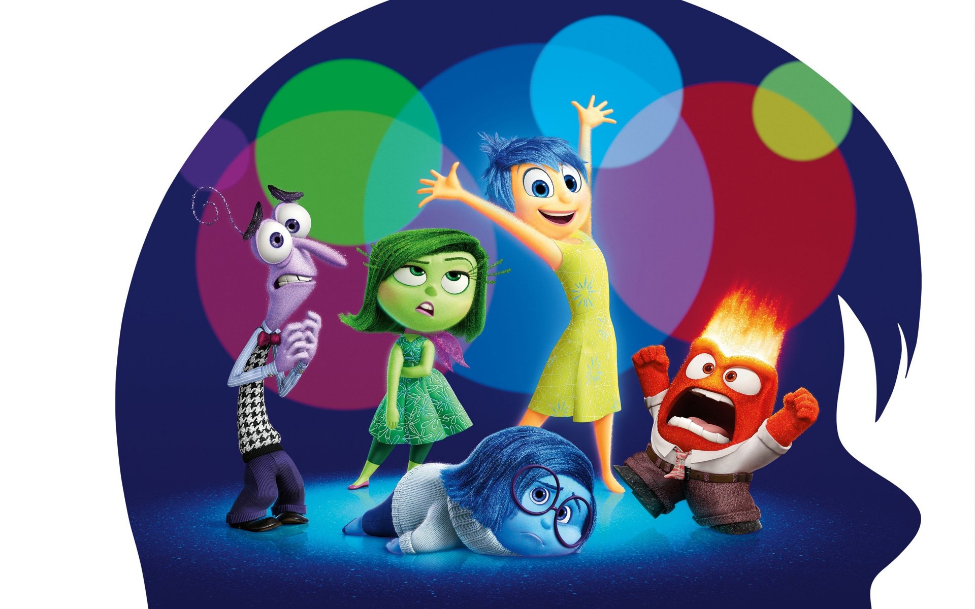 inside out riley cinq émotions joie dégoût colère tristesse peur monstre lunettes femme pour hommes filles garçons hommes cravate robe chandail dessin animé film caitlin diaz amy poehler mindy kaling lewis black phyllis smith hayder aventure pixar a