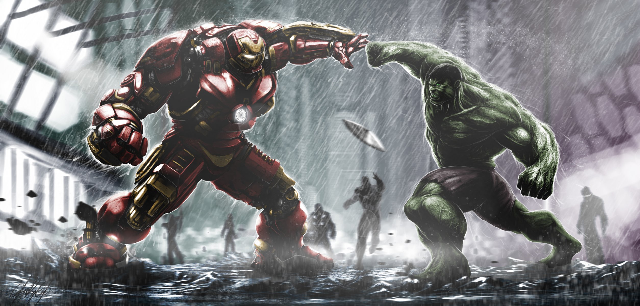 hulkbuster armadura iron man tony stark hulk bruce banner vengadores: edad de ultron