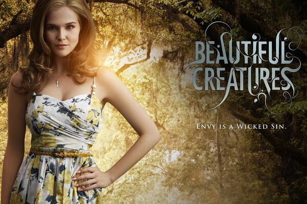 Zoya Deutsch on the cover of the film beautiful creatures