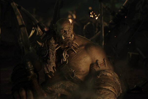 El orco de la película el mundo de Warcraft