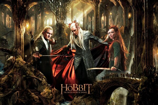 Hobbits Wasteland smauga Legolas tranduil et tauriel