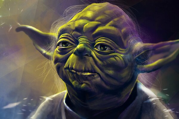 Dibujo con Yoda de Star Wars