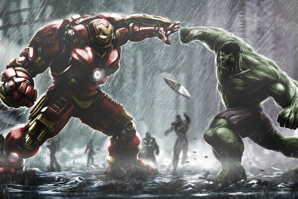 Baner do filmu Iron Man i Hulk