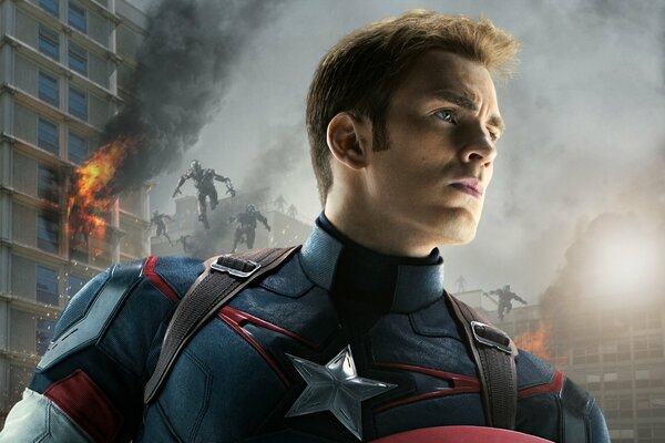 Captain America is a superhero in the Avengers movie