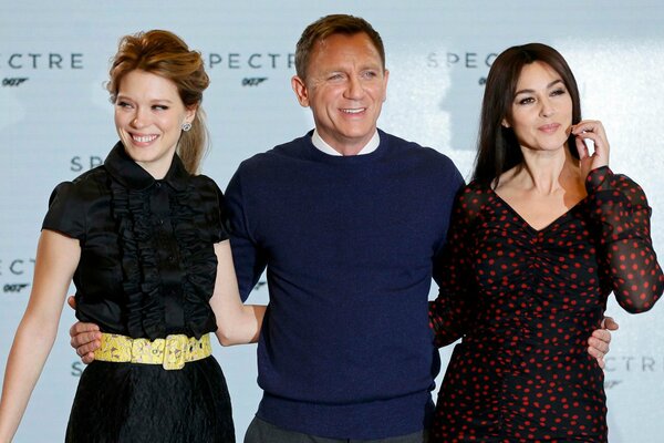 A magnificent trio of actors. Agent 007