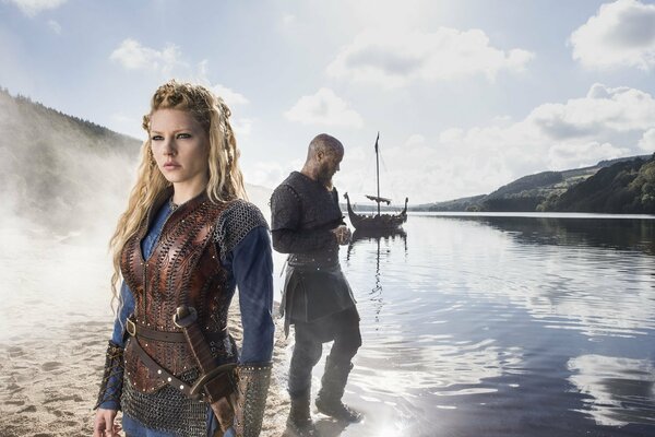 Katrin Vinnik und Ragnar Lodbrak von den Wikingern