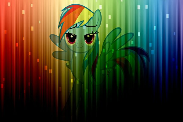 Mein kleines Pony in Regenbogenfarben