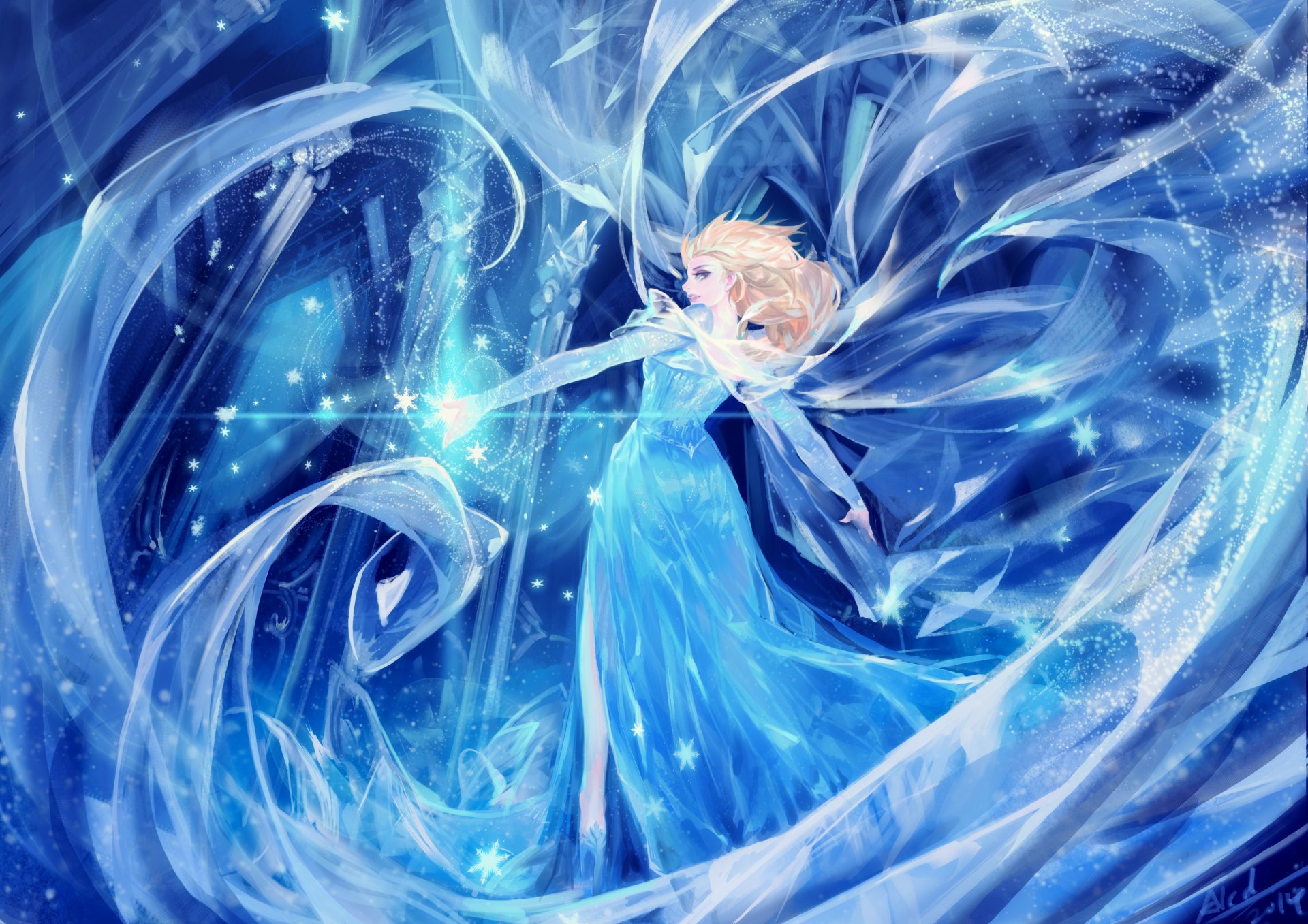 art alcd frozen disney elsa girl cool