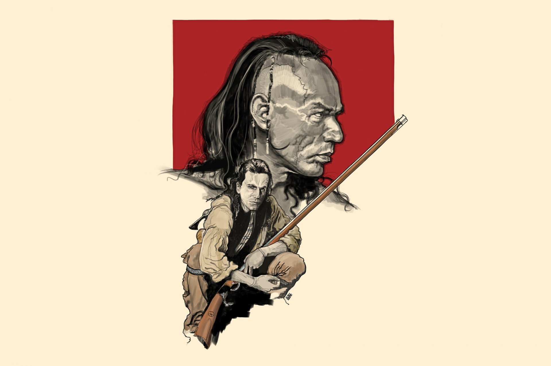 der letzte der mohikaner daniel day-lewis falkenauge wes stewie magua klassik kunst