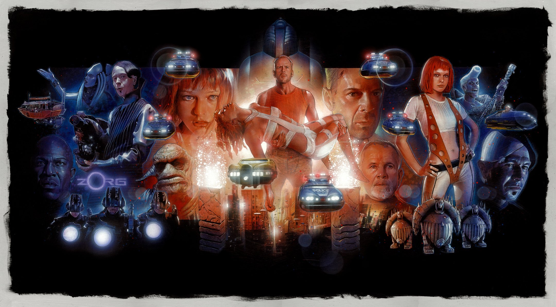 piąty element bruce willis gary oldman milla jovovich leeloo jean-baptiste emmanuel sorg sztuka