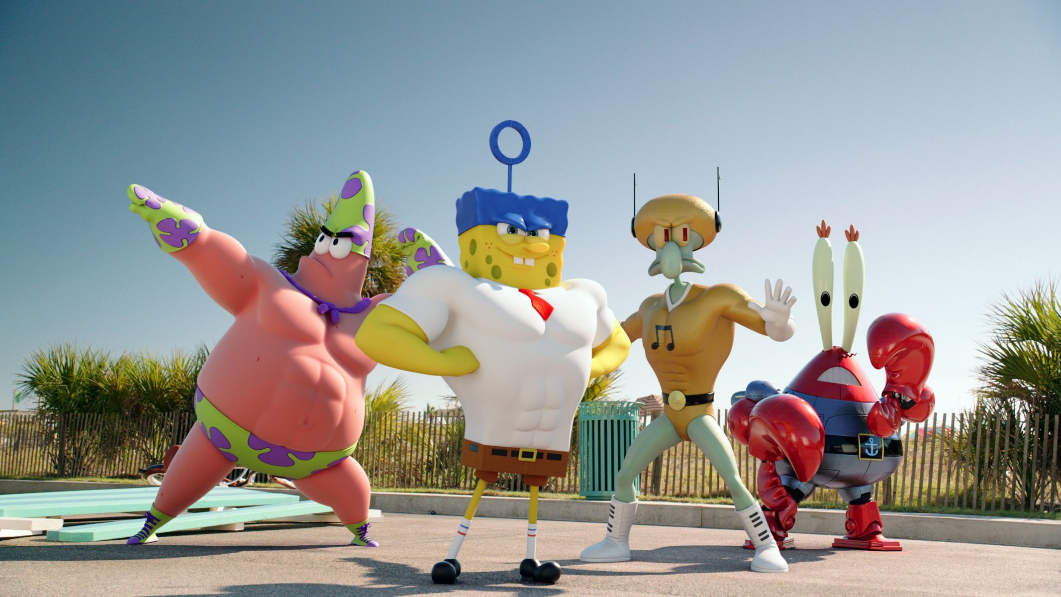 spongebob patrik patrick pan krab skalmar spongebob film