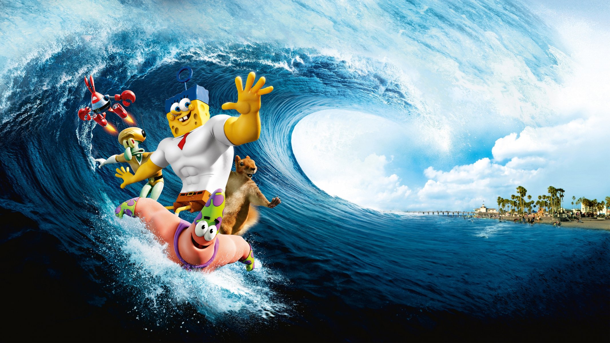 spongebob film: schwamm aus dem wasser gezogen spongebob film schwamm aus dem wasser gezogen spongebob ozean welle