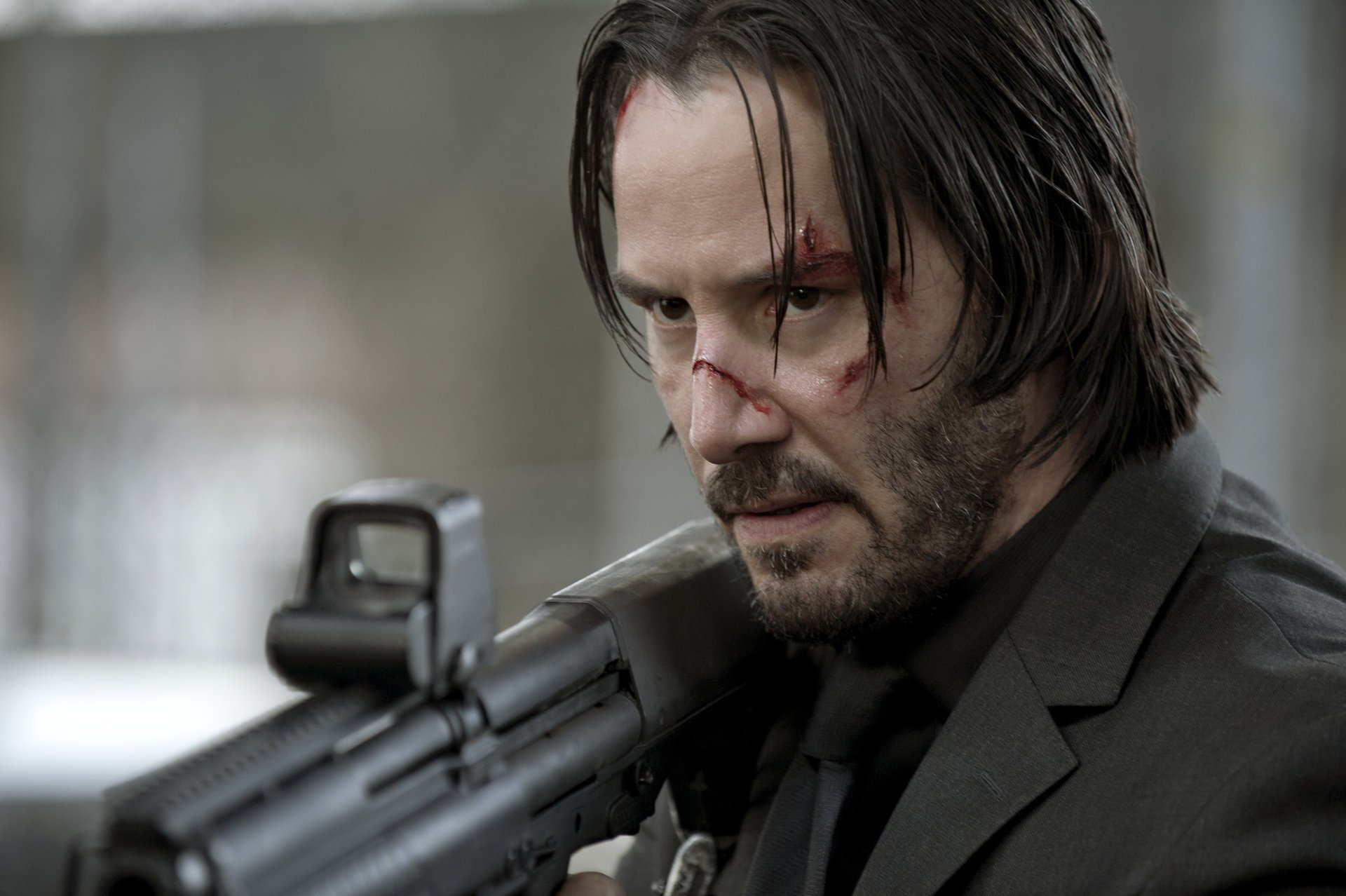 john wick keanu reeves le regard les armes