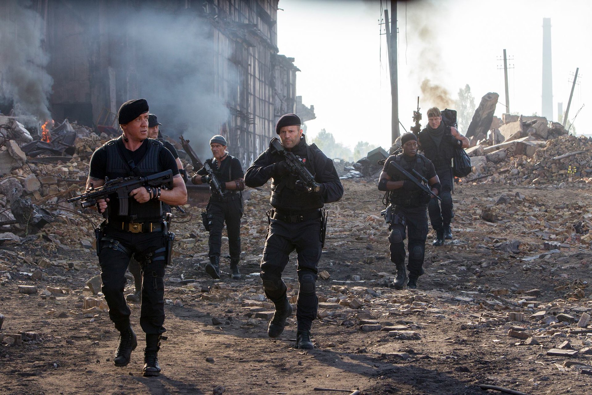 the expendables 3 sylvester stallone jason statham antonio banderas dolph lundgren