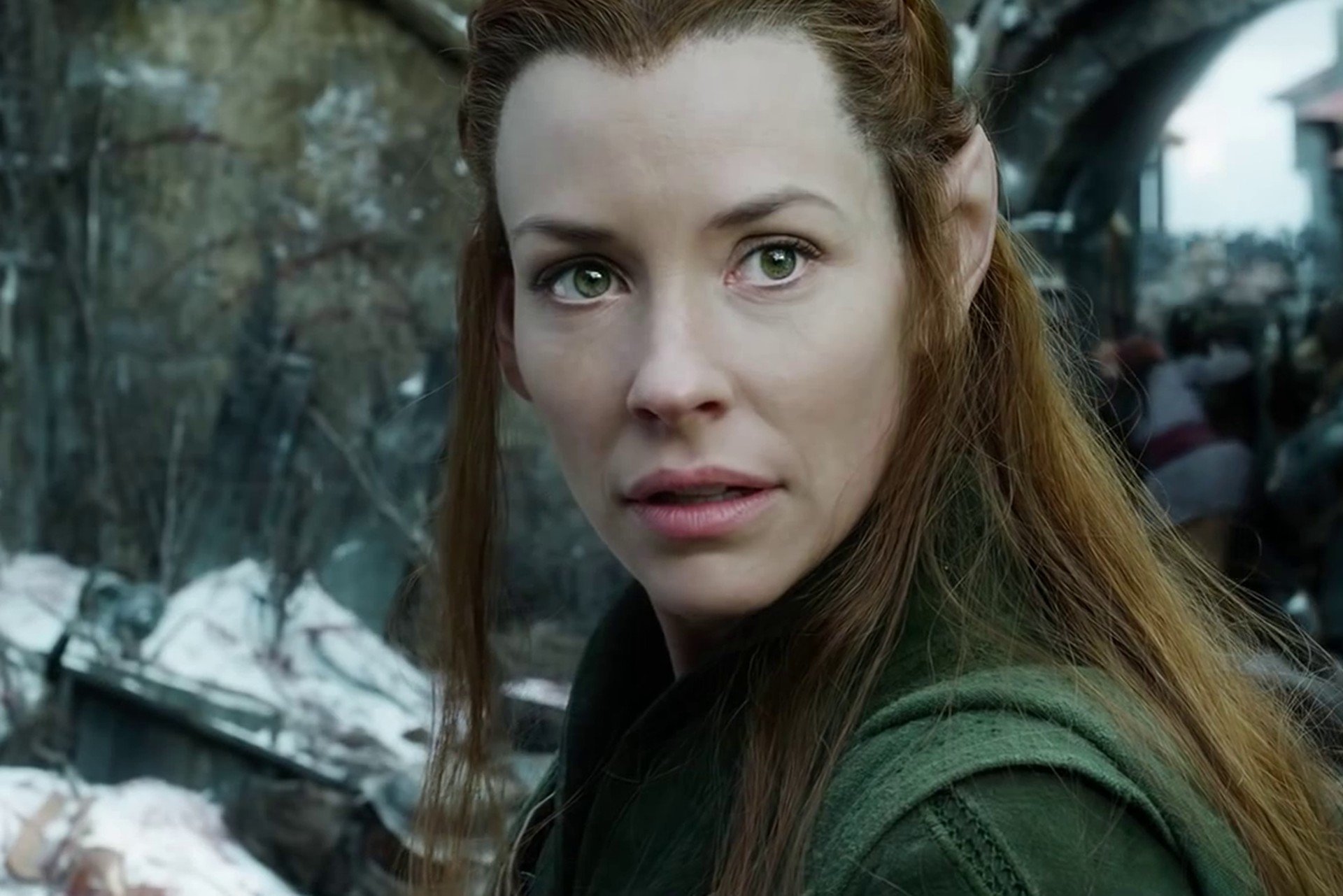 lo hobbit: battaglia dei cinque eserciti lo hobbit 3 evangeline lilly tauriel ragazza elfo