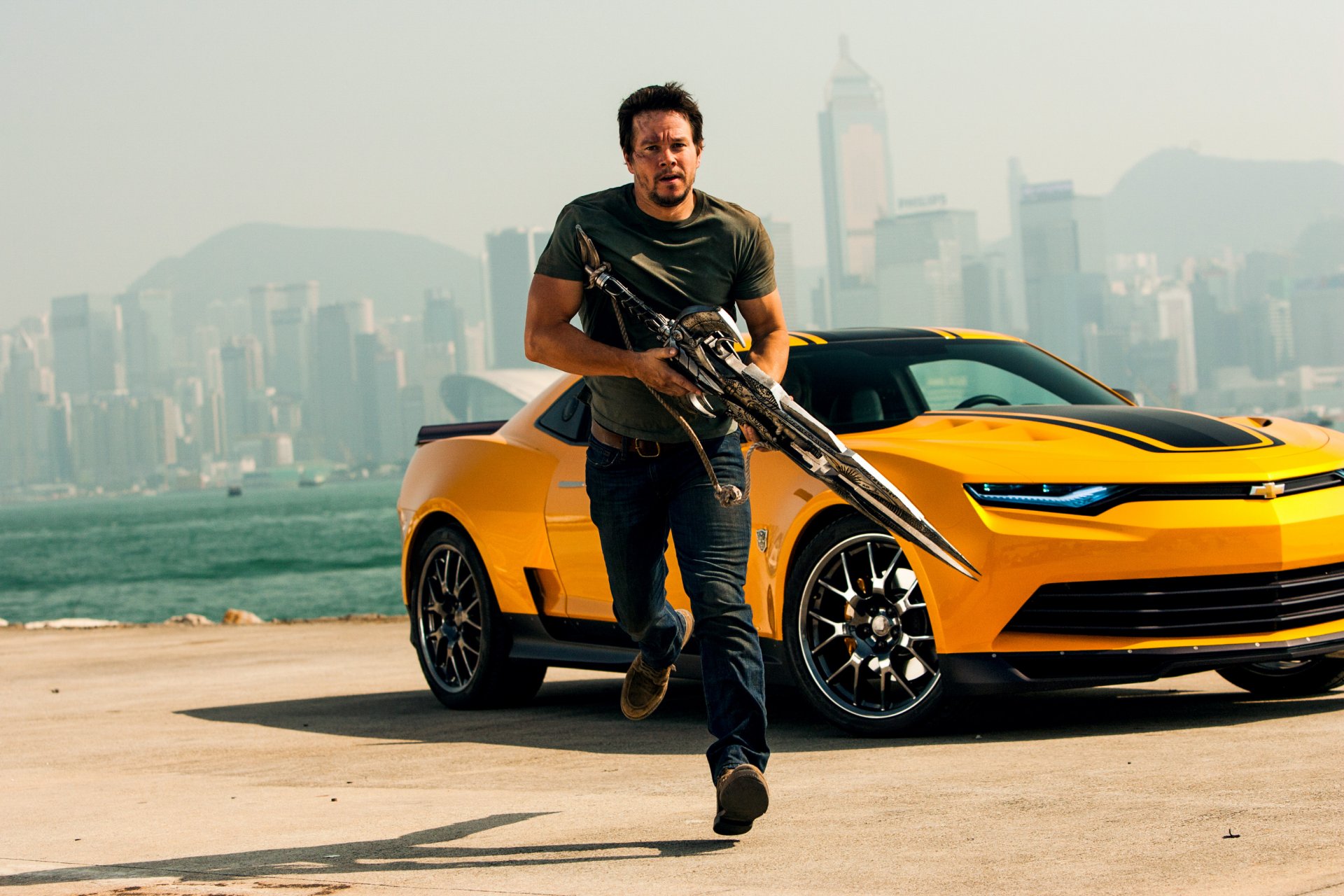 transformers: la era de la extinción transformers la edad de la extinción mark wahlberg cade yeager