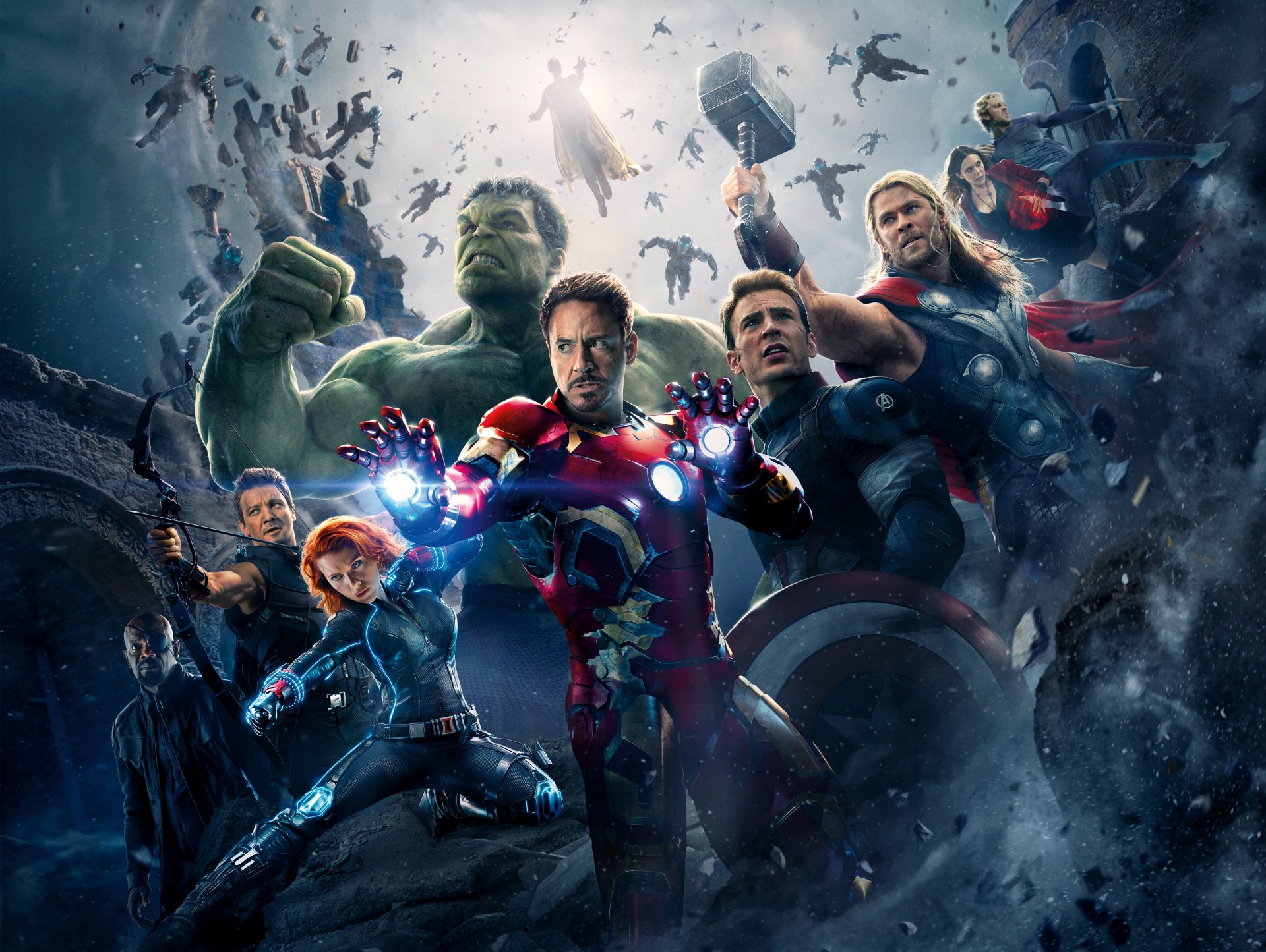 avengers age of ultron avengers 2 film film 2015 james spader ultron scarlett johansson black widow robert downey jr. iron man chris evans captain america chris hemsworth thor mark ruffalo nothing hulk smash jeremy renner hawkeye