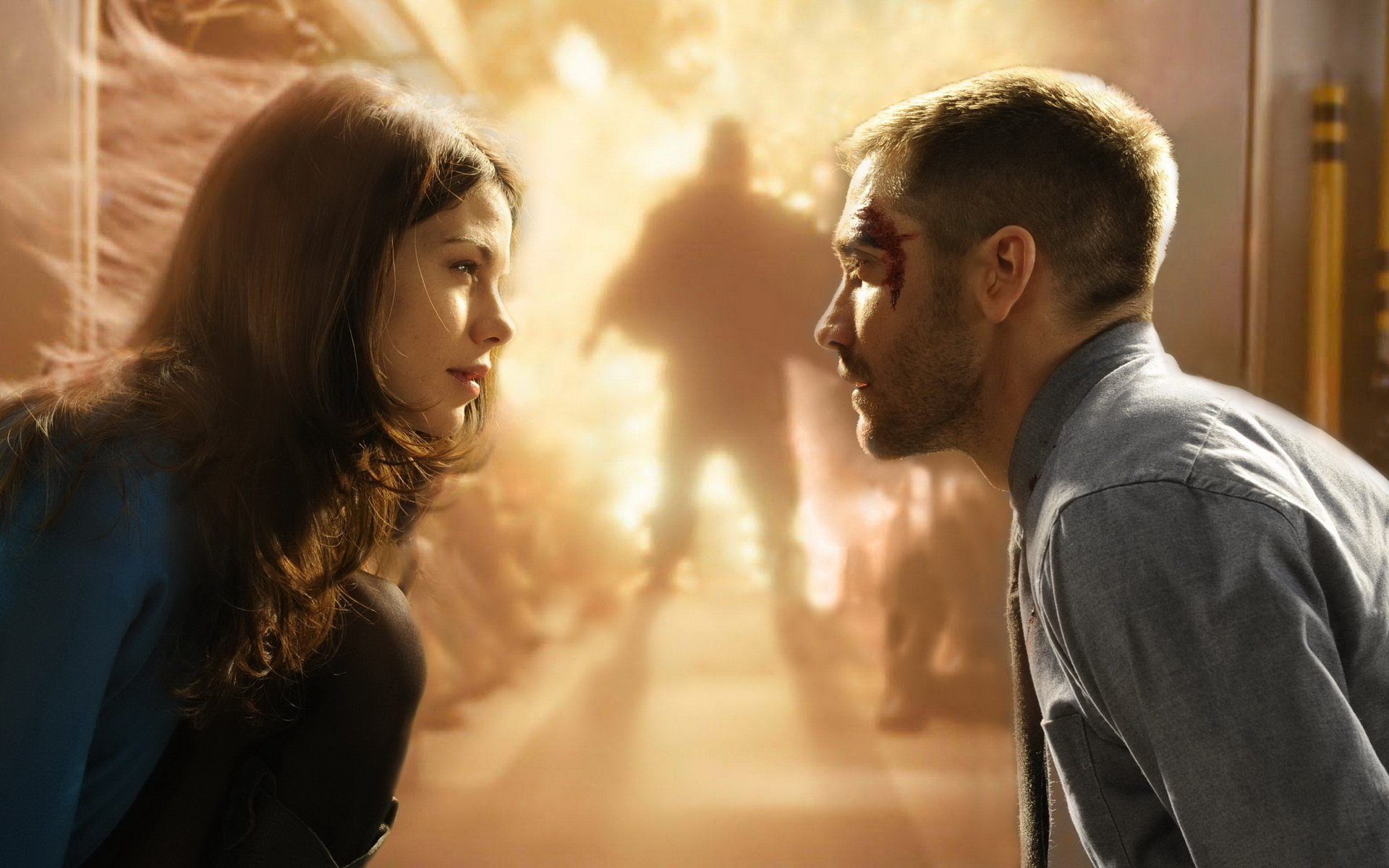 código fuente jake gyllenhaal michelle monaghan michelle monaghan película ficción tren flash explosión silueta