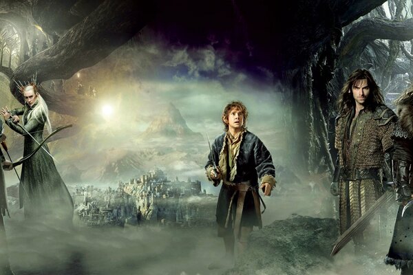 Personnages du Hobbit: Bilbo, nains et elfes