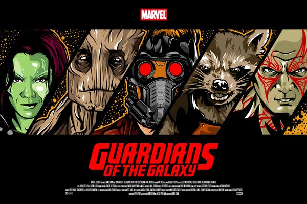 Personajes de la película Guardianes de la galaxia