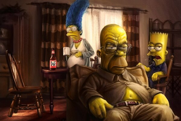 Los Simpson en casa