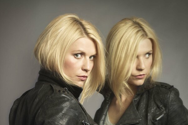 Claire danes und carrie mathison aus der Serie