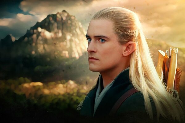 El Señor de los anillos elfo Legolas