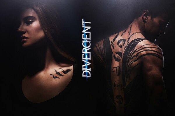 Tatouages du film divergent tris et Theo