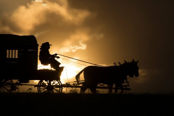 A picture from a western with Hilary Swank