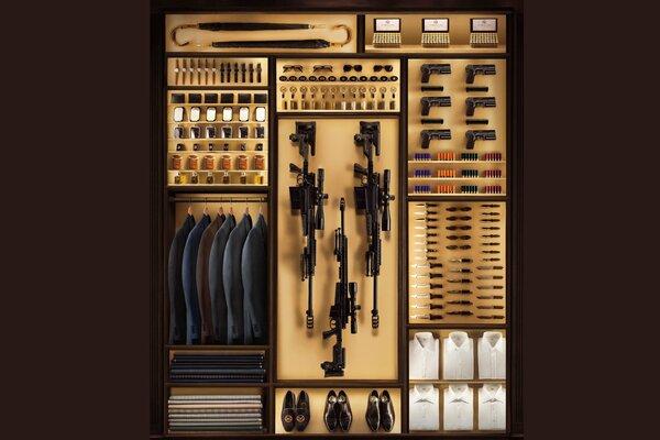 L ensemble complet de l agent du film d action Kingsman .