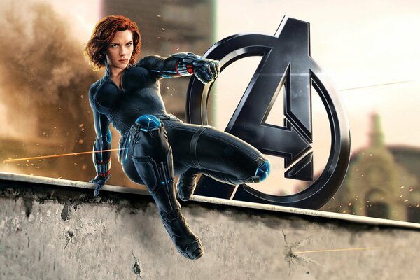 Avengers. The Black Widow. Superheroine