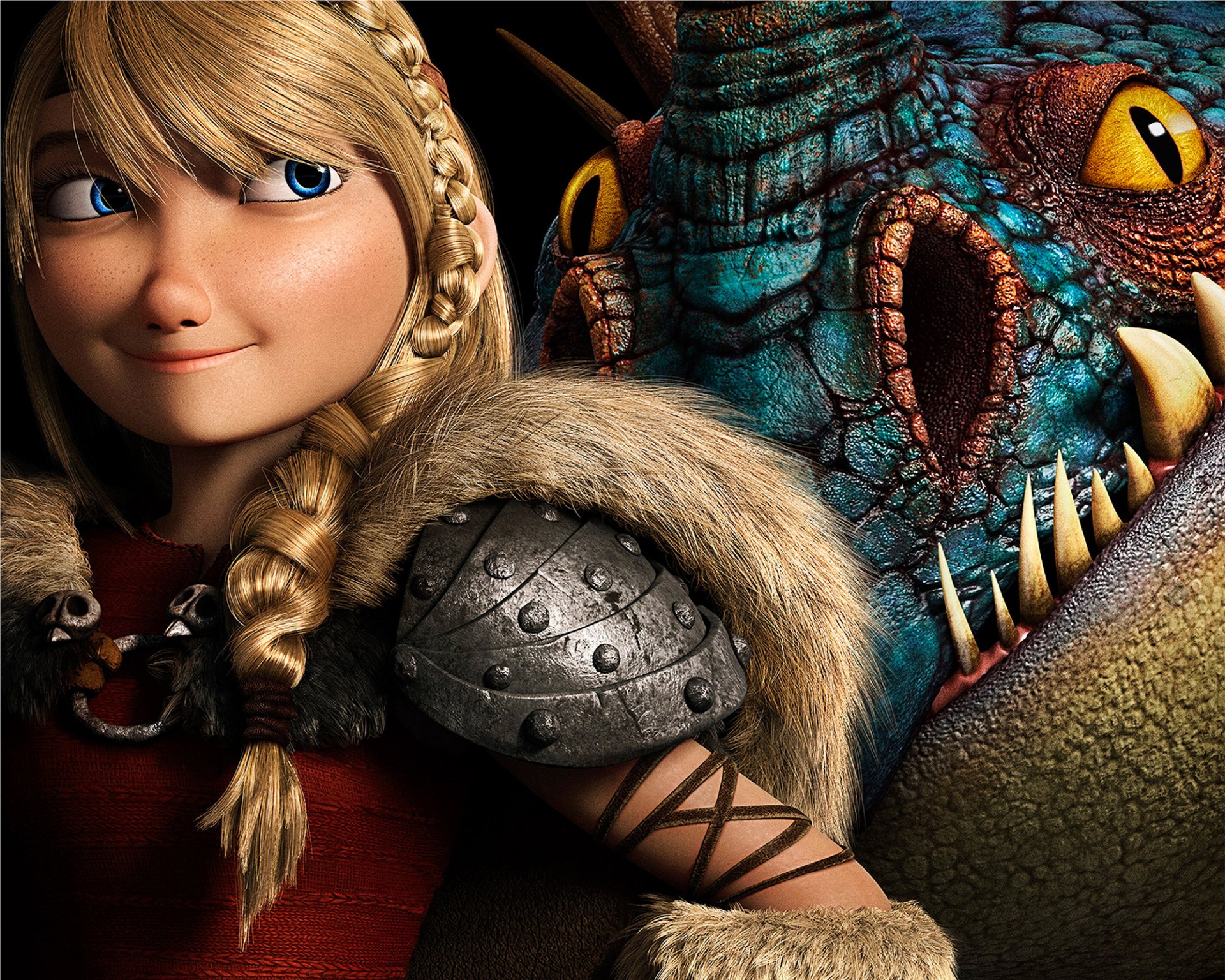 comment former votre dragon 2 film film 2014 studio dreamworks animation action aventure comédie famille fantastique amérique ferrera astrid viking dragon blond cheveux bleu yeux armure casque belle fille sombre fond d écran