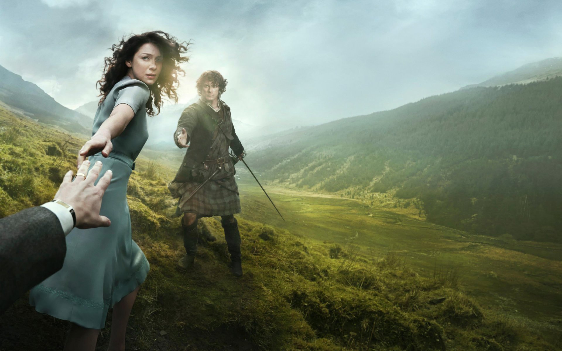 outlander caitriona balfi straniero serie tv 2014 fantascienza dramma romanticismo se il passato diventa il futuro