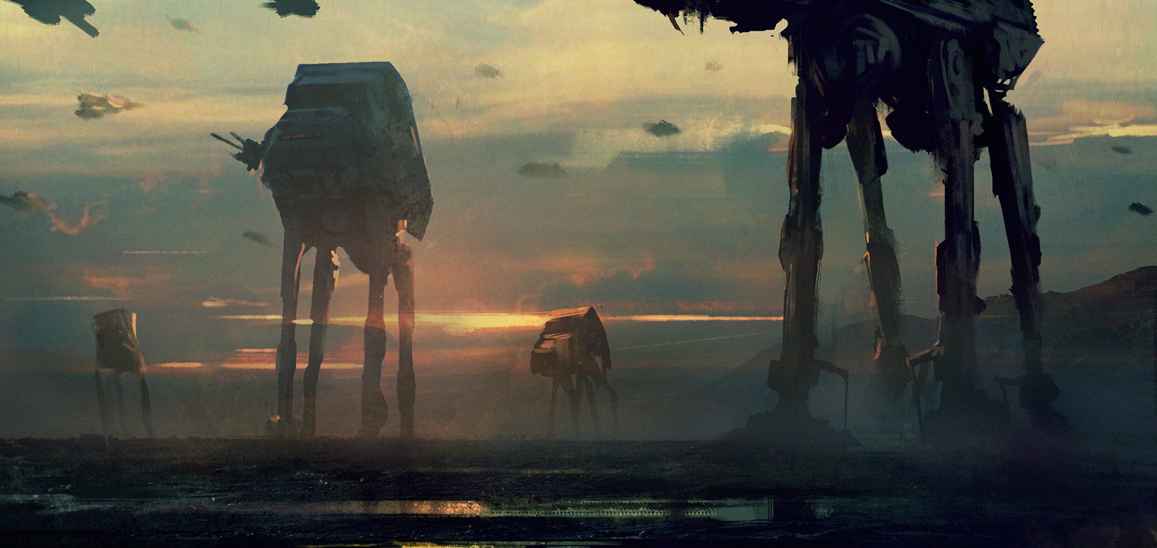 imperial walkers star wars art robot