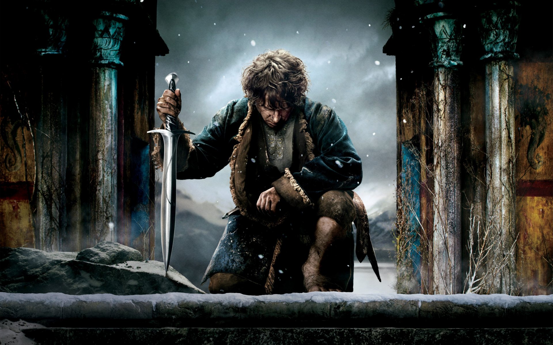 lo hobbit: la battaglia dei cinque eserciti fantasy bilbo baggins martin freeman lo hobbit la spada