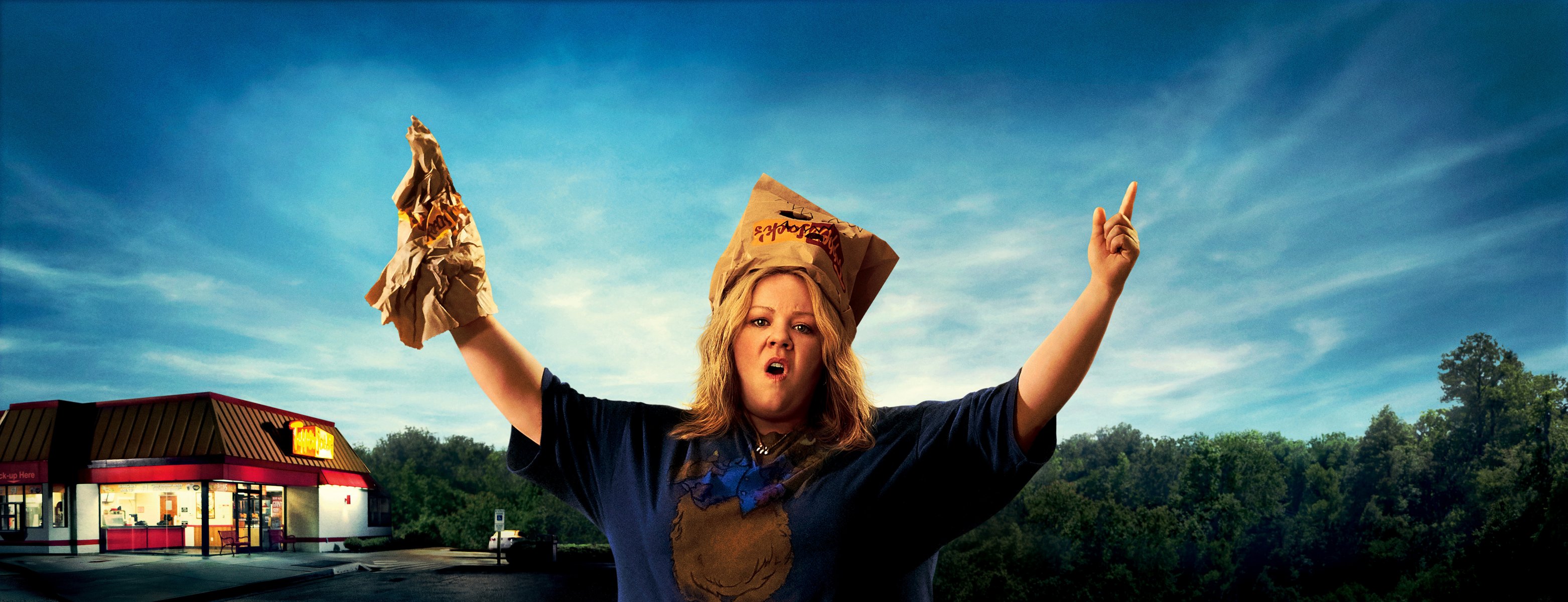 tammy film film melissa mccarthy komedia akcja przygoda ulica dziewczyna blond włosy plusy rozmiar kobieta drzewo las niebo hd tapety