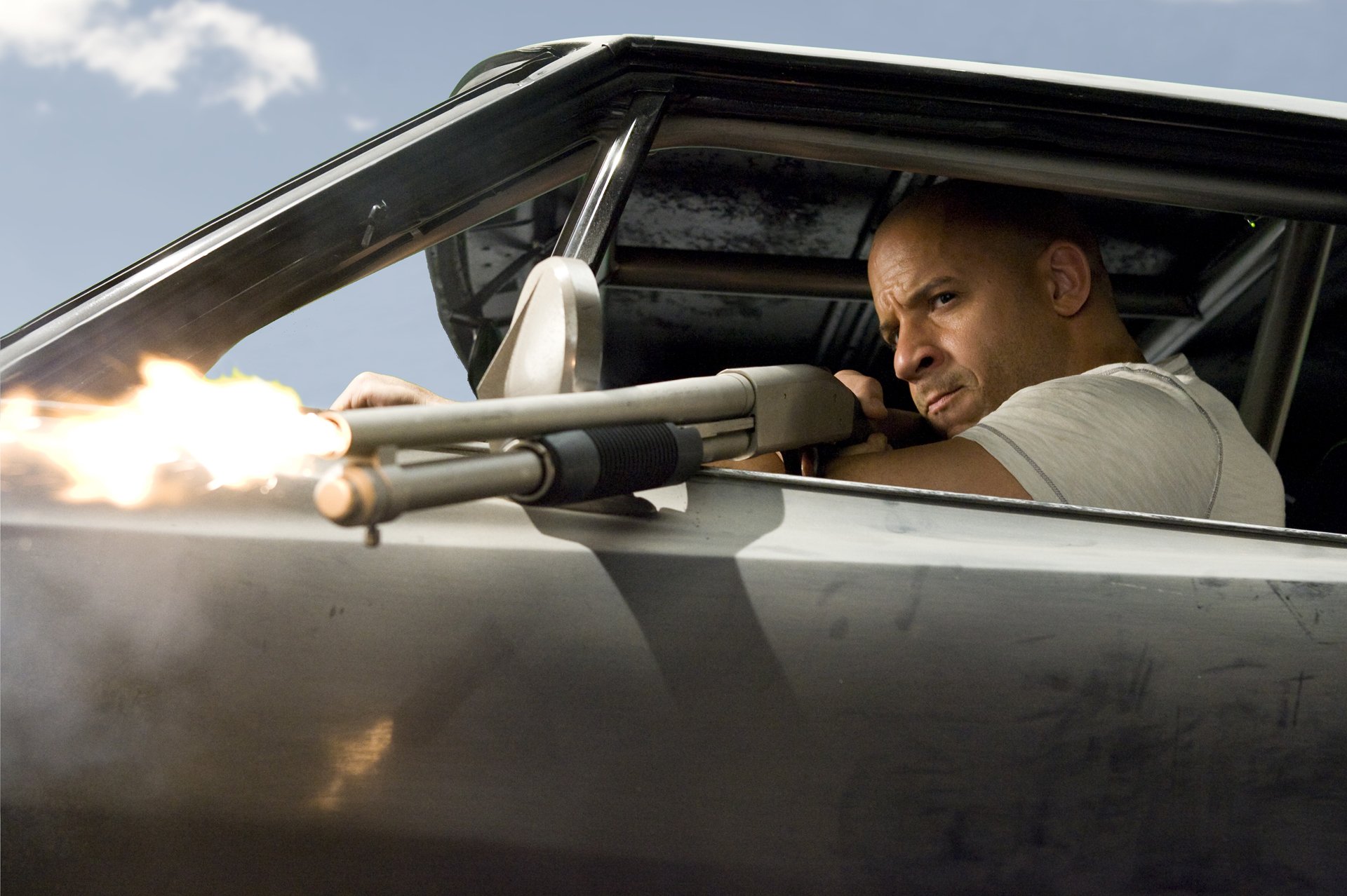 fast and furious 4 rapide & amp; furieux vin diesel dominique toretto acteur homme arme fusil de chasse