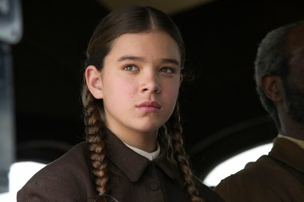 The girl with braids in a wonderful movie