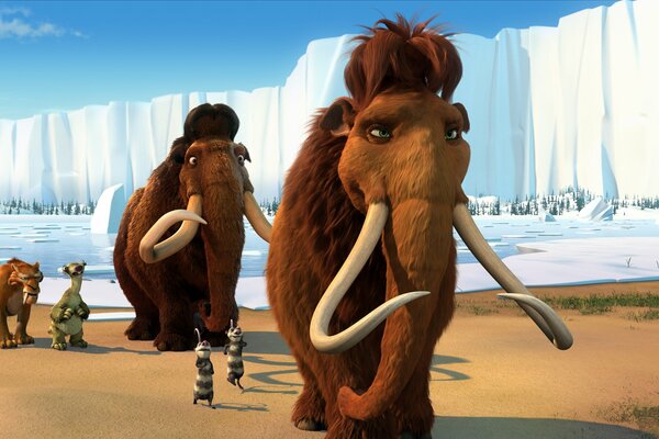 Cartoon characters Ice Age