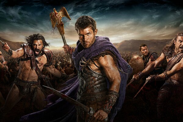 Película Spartacus con Liam McIntyre